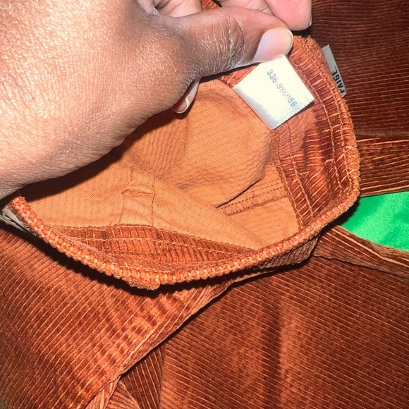 PAIGE Nellie Burnt Orange Rust Corduroy Trousers size 29 - Picture 11 of 12